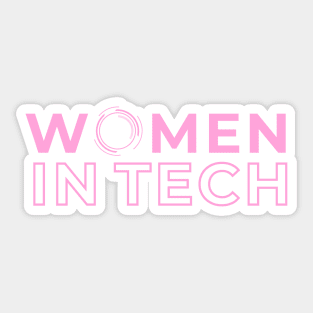 Women in Tech Pink Sticker